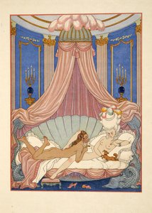 Pierre Choderlos de Laclos (1741-1803) pub'ın 'Les Liaisons Dangereuses' adlı çiziminden. 1934 (kalıp baskısı) by Georges Barbier