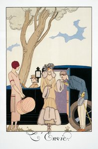 Kıskançlık, George Barbier (1882-1932), Falbalas et Fanfreluches