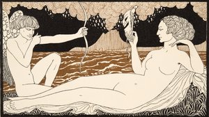 Personages de Comedie, Ön Kapaktan detay, pub. 1922 (pochoir baskı) by Georges Barbier