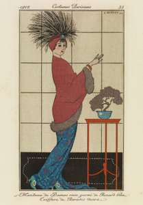 'Paris Kostümleri'nden Plaka by Georges Barbier