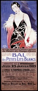 Afiş “” Au Theater des Champs-Elysees - Le bal des petits lits blanc l