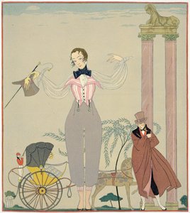 Randevu (kağıt üzerine sulu boya) by Georges Barbier
