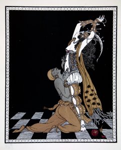 Scheherazade, 'Vaslav Nijinsky'nin Dansları Üzerine Tasarımlar' (1889-1950) serisinden. Georges Barbier (1882-1932), Pochoir Baskısı by Georges Barbier