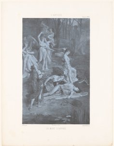 Orpheus, Bacchantes tarafından öldürülür. La mort d
