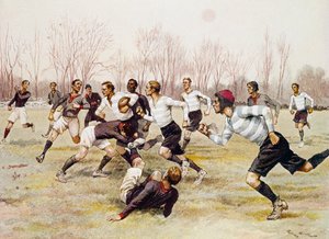 Foot Ball (Rugby), Parc de Saint Cloud'da şampiyonluk maçı, Spor takvimi, Şubat by Georges Bertin Scott