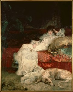 Sarah Bernhardt / G. Clairin tarafından yapılan resim
