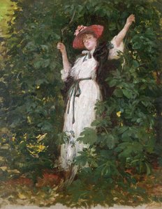 Ağaçlarda Sarah Bernhardt by Georges Clairin