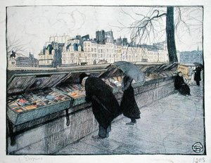 Bouquinistes, Paris, Pont-Neuf yakınlarındaki Seine