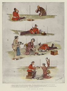 Japonya'da bir karaya koşmak by Georges Ferdinand Bigot