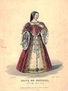 Diane de Poitiers, 19. yüzyılın başlarında.