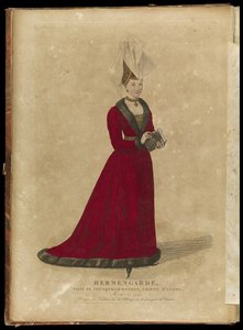 Anjou Ermengarde, Aquitaine ve Brittany Düşesi, 18. yüzyılın sonları.