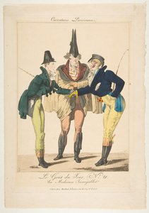 Le Goût du Jour, No. 21: The Incredible Moderns from Caricatures Parisiennes, yakl. 1815.