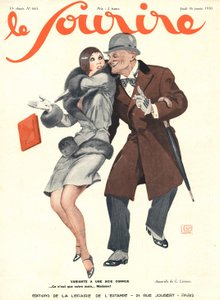 'Le Sourire' ön kapağı, Ocak 1930 (renkli lito)