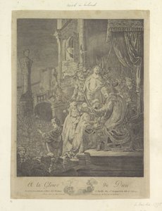 Christus voor Pilatus: grote plaat To the Glory of God (nesne üzerindeki başlık) Seksen beş orijinal baskı koleksiyonu (seri başlığı) by Georges Malbeste