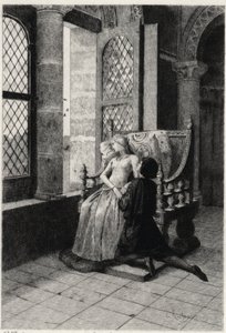 Georges Antoine Rochegrosse (1859-1938) tarafından “” The Burgraves” (ilk bölüm - sahne III) için Victor Hugo