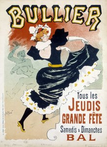 Balo için “Bullier” posteri - 19. yüzyılın sonlarına ait pub by Georges Meunier