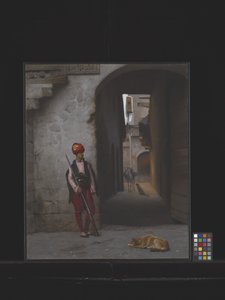 Muhafız (tuval üzerine yağlıboya) by Georges Michel