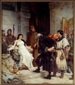 Orta Çağda Bir Stigma Georges Moreau de Tours (1848-1901) tarafından 1885 Güneş Tablosu. 2,6x3 m Güzel Sanatlar Müzesi Nantes