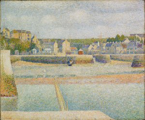 Port-en-Bessin: Dış Liman (Düşük Gelgit) by Georges Pierre Seurat