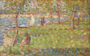 La Grande Jatte için çalışma, 18841885. by Georges Pierre Seurat