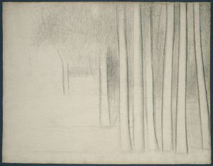 Ağaç Gövdeleri (La Grande Jatte için çalışma) by Georges Pierre Seurat