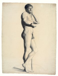 Akademik Erkek Çıplak by Georges Seurat