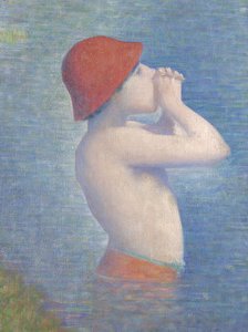 Asnières'te Yıkananlardan Detay, 1884 by Georges Seurat