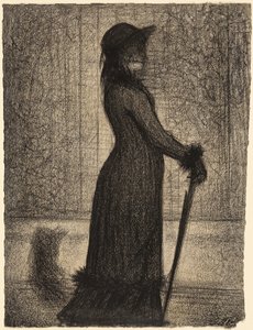 yürüyen kadın by Georges Seurat