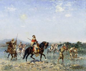 Arap Süvarileri Bir Dere Geçiyor,