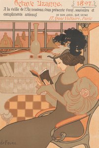 Octave Uzanne, 1896'dan 1897 için Yeni Yıl Dilekleri by Georges de Feure