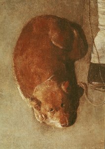 Köpeğiyle Hurdy Gurdy Oyuncusu, c.1620 (detay) (ayrıca bkz. 67918) by Georges de La Tour