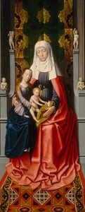 Aziz Anne Sunağı: Bakire ve Çocuklu Aziz Anne [orta panel], c. 15001520. by Gerard David