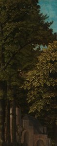 Ormanda Görünüm, Üç Parçanın Sol Dış Kanadı by Gerard David