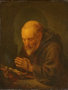 Bir Hermitin Duası by Gerrit Dou