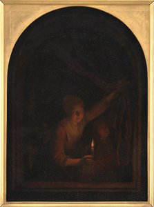 mumlu kız by Gerrit Dou