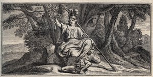 Minerva Anlaşmazlığı Slaming - Minerva Terrassant la discorde - Gerard Edelinck tarafından Daniel Halle