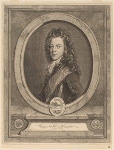 James III, Galler Prensi by Gerard Edelinck after François de Troy