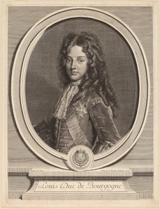 Louis, Burgonya Dükü by Gerard Edelinck after François de Troy