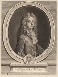 Philip, Anjou Dükü by Gerard Edelinck after François de Troy
