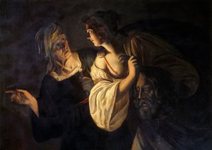 Holofernes'in başı olan Judith (tuval üzerine yağlı boya)