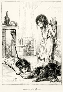 Zavallı Çocuklar, "L"Annee Illustree"den bir çizim, 1868 by Gerard Seguin