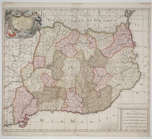 Katalonya Prensliği, c.1702 (el boyaması gravür) by Gerard Valck