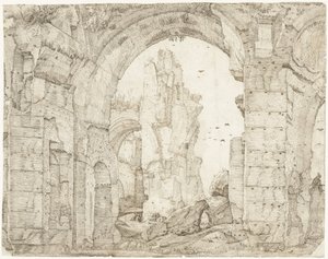 Ruïnes van de therme van Caracalla, Roma by Gerard ter Borch (I)