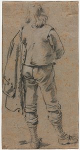 Arkadan Görülen Ayakta Bir Adam by Gerard ter Borch