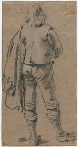 Arkadan Görülen Ayakta Bir Adam, c. 1630. by Gerard ter Borch