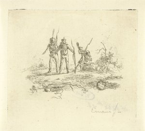 üç piyade by Gerardus Emaus de Micault