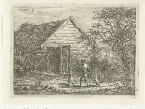 çim kulübede avcı Buradan kimsenin geçmesine izin verilmiyor by Gerardus Emaus de Micault