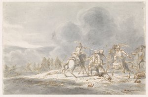 binicilik dövüşü by Gerardus Emaus de Micault