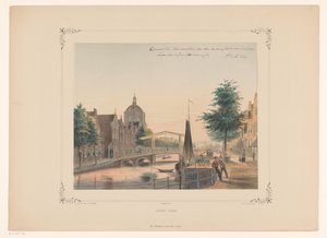 Leiden Oude Vest'teki Oude Yeleğin Görünümü (nesne üzerindeki başlık)