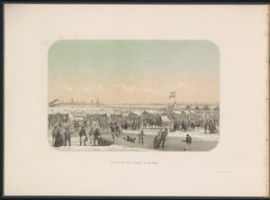 Rotterdam'daki Maas'ta buz eğlencesi, kaleden görünüm, 1855 Maas'taki kalenin görünümü (nesne üzerindeki başlık) Şubat 1855'te Rotterdam'daki Maas'taki buz eğlencesi, başlıklar (seri başlığı nesne üzerinde)